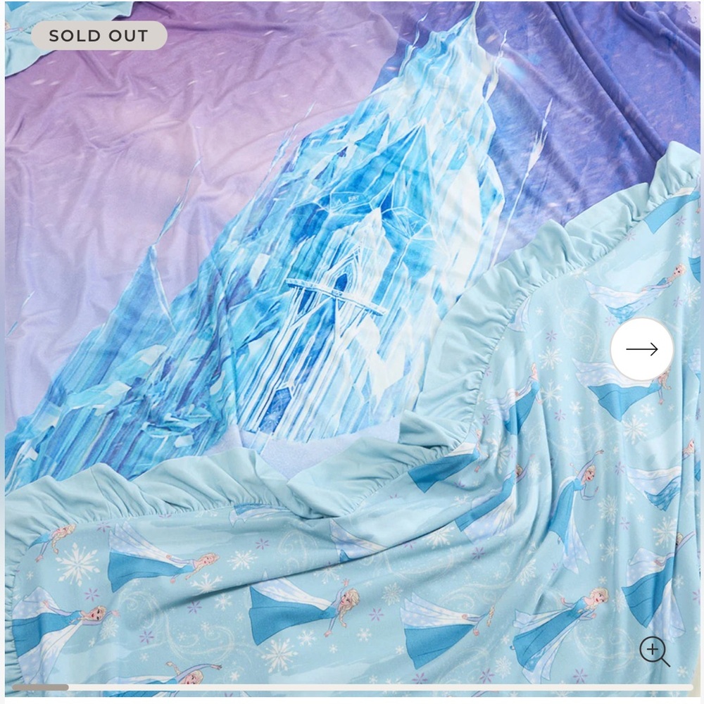 Posh Peanut Frozen Princess Elsa Ruffled luxe patoo blanket